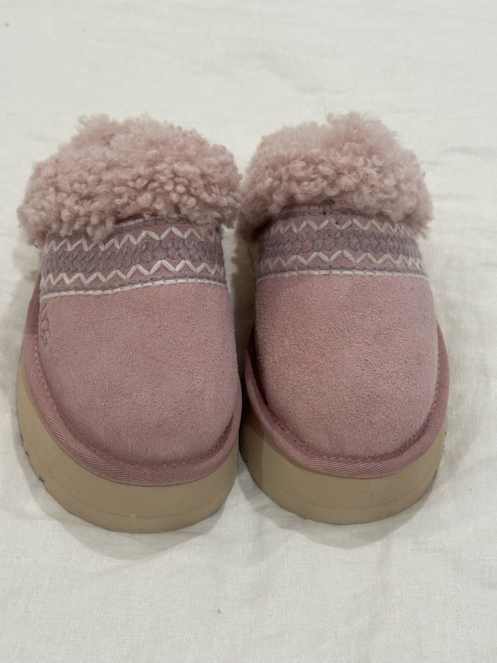 UGG Disquette Atherson slippers in the Rose Grey colorway NEW No Box Size 5 - Picture 3 of 11